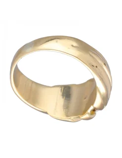 Anillo de Oro amarillo 18K con diseño y Circonita