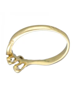 Anillo de Oro amarillo 18K con diseño y Brillantes