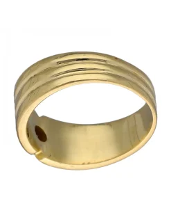 Anillo de Oro amarillo 18K con diseño y Brillante