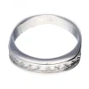 Anillo de oro blanco 18 kl para mujer con diamantes