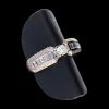 Anillo de oro blanco 18 kl Diamantes