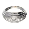 Anillo de oro blanco 18 kl con diamantes
