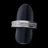 Anillo de oro blanco 18 kl zirconitas