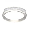 Anillo de Oro blanco 18K con diseño y Circonitas
