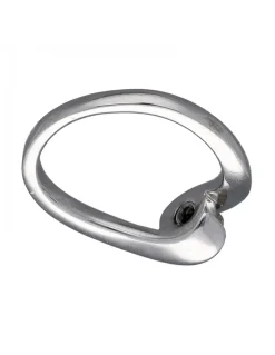 Anillo de Oro Blanco 18K con diseño y Brillantes