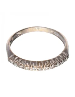 Anillo de Oro blanco 18K diseño vintage con Brillantes