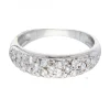 Anillo de oro blanco zirconita