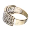 Anillo de oro y oro blanco 18 kl diamantes