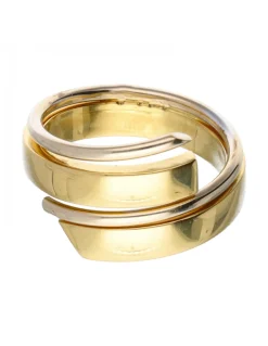Anillo de oro y oro blanco 18 kl para mujer
