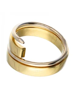 Anillo de oro y oro blanco 18 kl para mujer