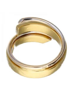 Anillo de oro y oro blanco 18 kl para mujer