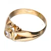 Anillo de oro y oro rosado 18 Kl zirconita