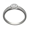 Anillo oro blanco 18 Kl con brillante