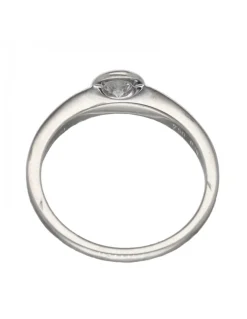 Anillo oro blanco 18 Kl con brillante
