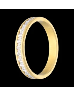 Anillo oro blanco y amarillo