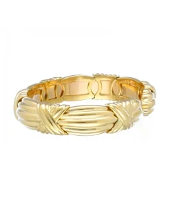 Brazalete con diseño oro amarillo 18kl