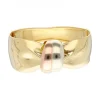 Brazalete tres oro 18kl diseño lazo