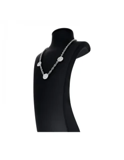 Cadena con brillantes Bulgari oro blanco 18kl