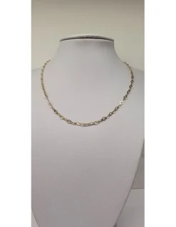 Cadena de Oro amarillo 18K con diseño de eslabones redondos de variados tamaños