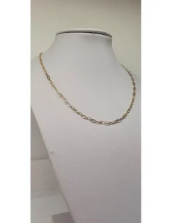 Cadena de Oro amarillo 18K con diseño de eslabones redondos de variados tamaños