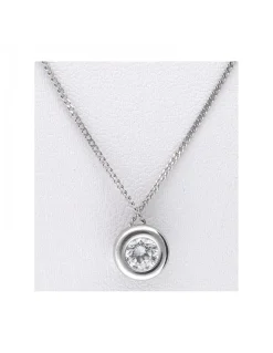 Cadena de oro blanco 18 kl con diseño y zircón