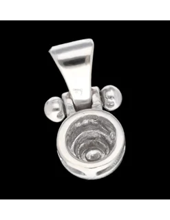 Colgante con brillante oro blanco 18kl