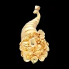 Colgante cornucopia de frutas oro amarillo 18kl
