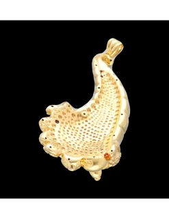 Colgante cornucopia de frutas oro amarillo 18kl