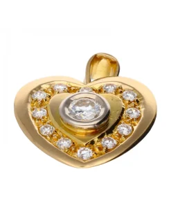 Colgante de oro 18 kl con diamantes