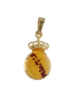 Colgante de Oro amarillo con diseño de Escudo del Madrid Futbol Club