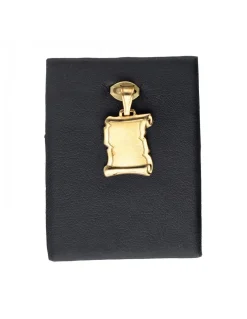 Colgante de oro amarillo 18 K con diseño de pergamino