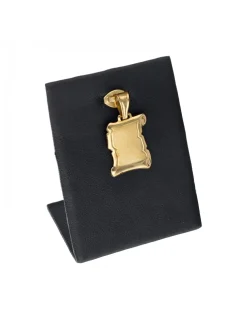 Colgante de oro amarillo 18 K con diseño de pergamino