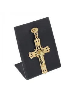 Colgante de oro amarillo 18 K con diseño de cruz