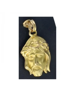 Colgante de oro amarillo 18K con diseño rostro de Jesús Cristo