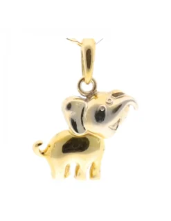 Colgante elefante oro amarillo 18kl