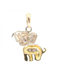 Colgante elefante oro amarillo 18kl