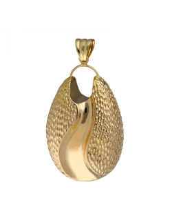 Colgante en Oro amarillo de 18K con diseño Labrado