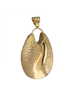 Colgante en Oro amarillo de 18K con diseño Labrado