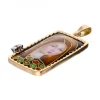 Colgante religioso de oro 18 kl diamante