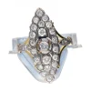 Diamante - Oro de 18 kt - Oro amarillo, Oro blanco - Anillo