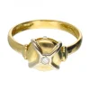 Diamante - Oro de 18 kt - Oro amarillo, Oro blanco - Anillo