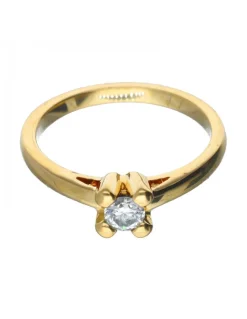 Diamante - Oro de 18 kt - Oro, Oro amarillo - Anillo