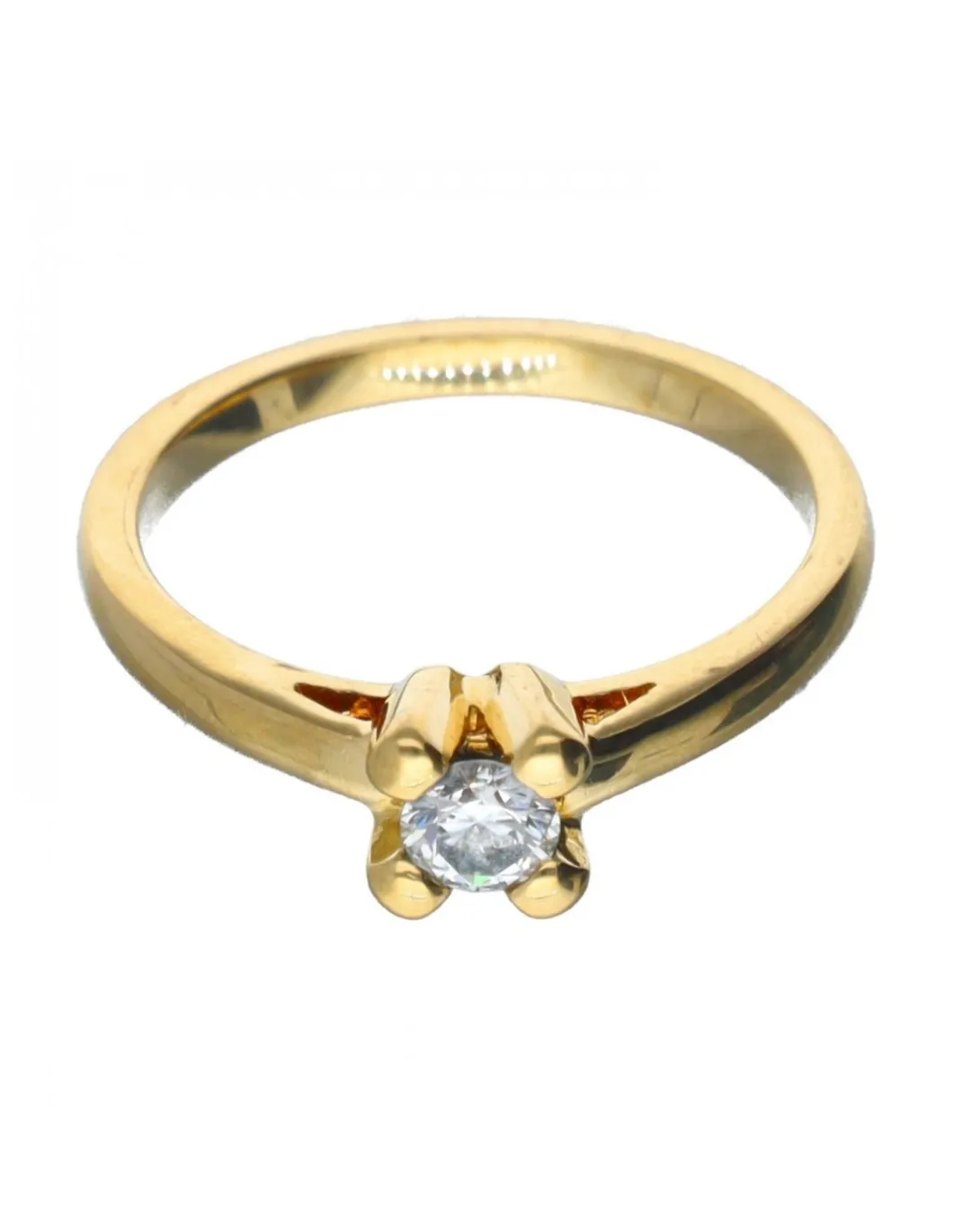Diamante - Oro de 18 kt - Oro, Oro amarillo - Anillo