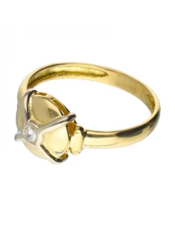 Diamante - Oro de 18 kt - Oro amarillo, Oro blanco - Anillo