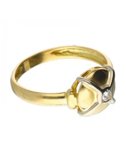 Diamante - Oro de 18 kt - Oro amarillo, Oro blanco - Anillo
