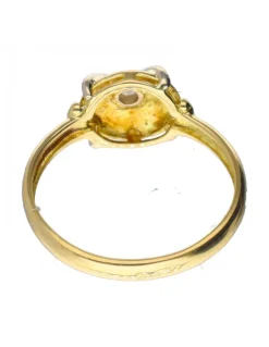 Diamante - Oro de 18 kt - Oro amarillo, Oro blanco - Anillo