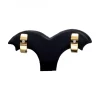 Pendientes con brillante central oro amarillo 18kl