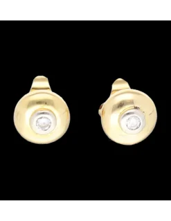 Pendientes con brillantes oro amarillo 18kl