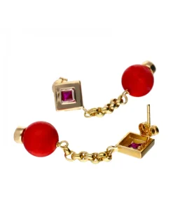 Pendientes de oro 18 kl