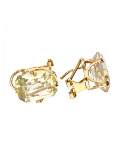 Pendientes de oro 18 kl Topacio